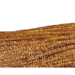 LIMPIAPIPAS DE CHENILLA LIDERPAPEL 30 CM COLOR ORO BOLSA DE 100 UNIDADES