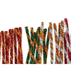 LIMPIAPIPAS DE CHENILLA LIDERPAPEL 30 CM DOS COLORES BRILLANTES SURTIDOS BOLSA DE 30 UNIDADES