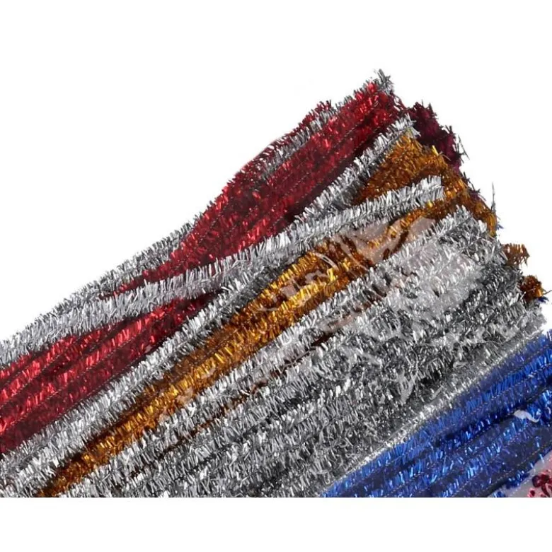 LIMPIAPIPAS DE CHENILLA LIDERPAPEL 30 CM COLORES BRILLANTES SURTIDOS BOLSA DE 30 UNIDADES