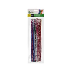 LIMPIAPIPAS DE CHENILLA LIDERPAPEL 30 CM COLORES BRILLANTES SURTIDOS BOLSA DE 30 UNIDADES