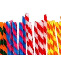 LIMPIAPIPAS DE CHENILLA LIDERPAPEL 30 CM DOS COLORES MATE SURTIDOS BOLSA DE 30 UNIDADES