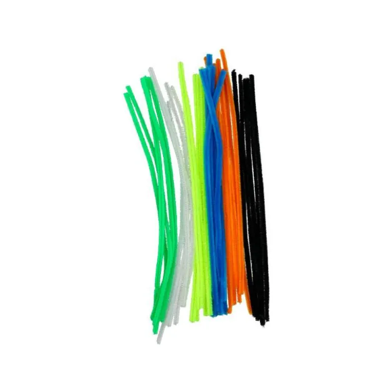 LIMPIAPIPAS DE CHENILLA LIDERPAPEL 30 CM COLORES MATE SURTIDOS BOLSA DE 30 UNIDADES