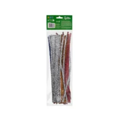 LIMPIAPIPAS DE CHENILLA LIDERPAPEL 30 CM COLORES BRILLANTES SURTIDOS BOLSA DE 100 UNIDADES