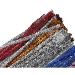 LIMPIAPIPAS DE CHENILLA LIDERPAPEL 30 CM COLORES BRILLANTES SURTIDOS BOLSA DE 100 UNIDADES
