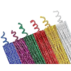 LIMPIAPIPAS DE CHENILLA LIDERPAPEL 30 CM COLORES BRILLANTES SURTIDOS BOLSA DE 100 UNIDADES