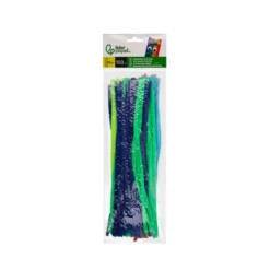 LIMPIAPIPAS DE CHENILLA LIDERPAPEL 30 CM COLORES MATE SURTIDOS BOLSA DE 100 UNIDADES
