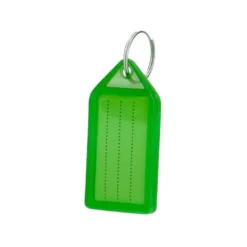 LLAVERO PORTAETIQUETAS Q-CONNECT PREMIUM COLOR VERDE CAJA DE 40 UNIDADES
