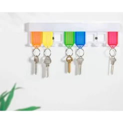 LLAVERO PORTAETIQUETAS Q-CONNECT PREMIUM COLOR VERDE CAJA DE 40 UNIDADES