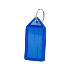LLAVERO PORTAETIQUETAS Q-CONNECT PREMIUM COLOR AZUL CAJA DE 40 UNIDADES