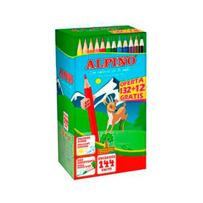 Lápices de colores ALPINO 144 unidades