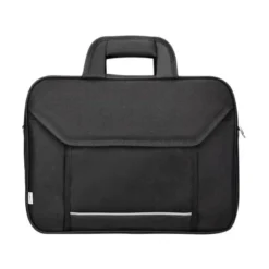 Maletin para portatil 15,4" Q-Connect color negro 2 bolsillos exteriores