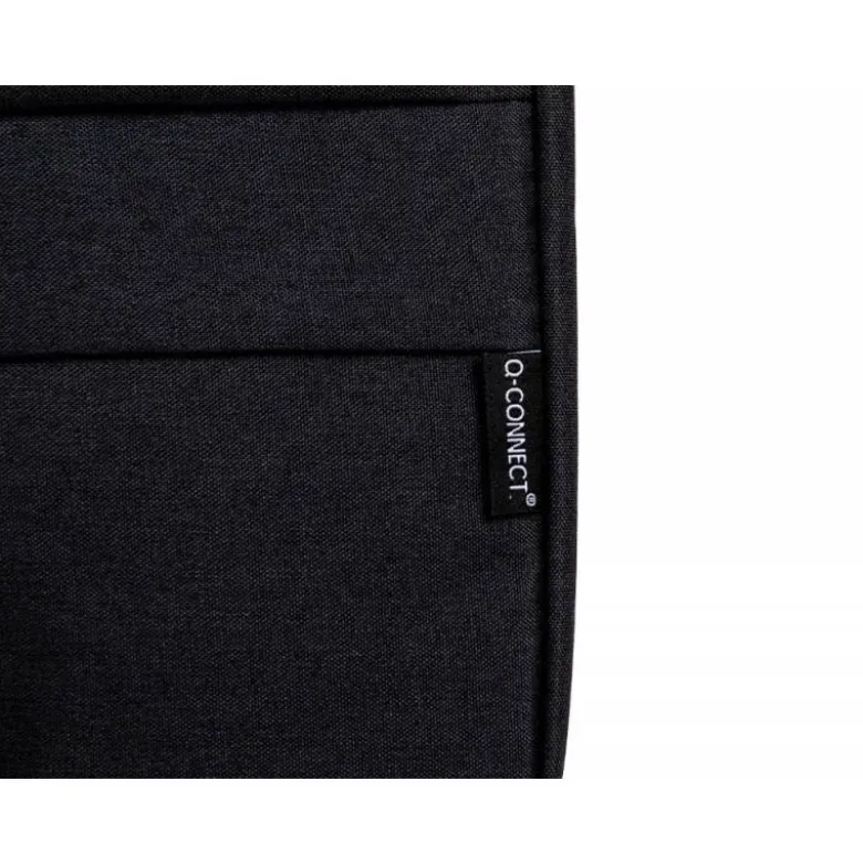 MALETIN PARA PORTATIL Q-CONNECT 15,6" CON ASAS RETRACTILES CREMALLERA 3 BOLSILLOS EXTERIORES NEGRO