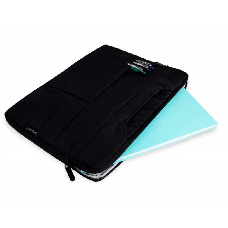 MALETIN PARA PORTATIL Q-CONNECT 15,6" CON ASAS RETRACTILES CREMALLERA 3 BOLSILLOS EXTERIORES NEGRO
