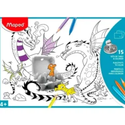 MANTEL PARA COLOREAR MAPED INDIVIDUAL DIN A3 PACK DE 15 UNIDADES SURTIDAS