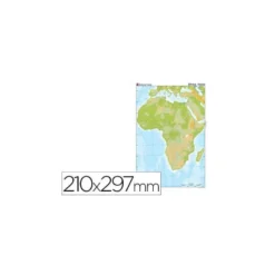 Mapa mudo de Africa fisico