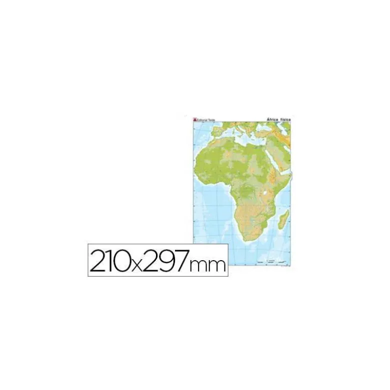 Mapa mudo de Africa fisico
