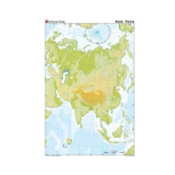 Mapa mudo de Asia fisico