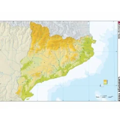 Mapa mudo de Cataluña fisico