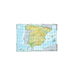 Mapa mudo de España fisico
