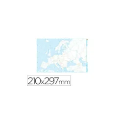 Mapa mudo de Europa politico blanco y negro