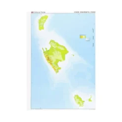 Mapa Mudo de Islas Baleares DIN A4 Físico Color
