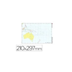 Mapa mudo de Oceania politico