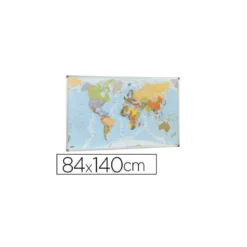 Mapa mural del mundo planisferio magnetico marca Faibo
