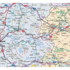 Mapa mural faibo españa y portugal autonomico plastificiado enrollado 98x134 cm