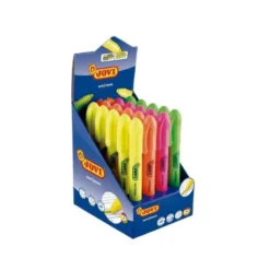 Marcador de cera gel jovi fluorescente expositor de 20 unidades colores surtidos