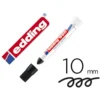 MARCADOR EDDING PERMANENTE 950 PASTA OPACA NEGRA PUNTA REDONDA 10 MM PARA SUPERFICIES OXIDADAS/RUGOSAS