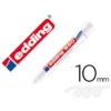 MARCADOR EDDING PERMANENTE 950 PASTA OPACA BLANCO PUNTA REDONDA 10 MM PARA SUPERFICIES OXIDADAS/RUGOSAS