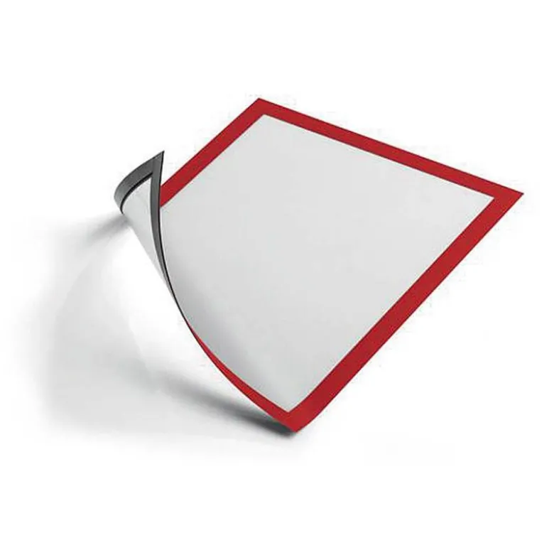 Marco porta anuncios magnético A4 color Rojo