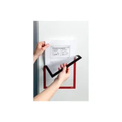 Marco porta anuncios magnético A4 color Rojo