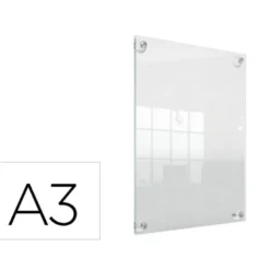 MARCO PORTA ANUNCIOS NOBO ACRILICO TRANSPARENTE MURAL REMOVIBLE DIN A3 SIN MARCO 348X24X471 MM