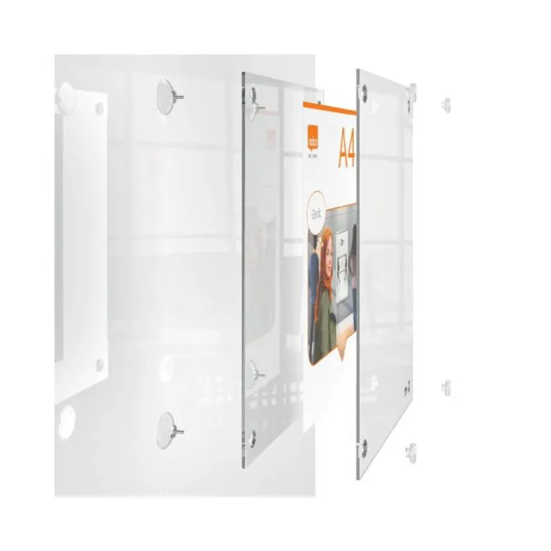 MARCO PORTA ANUNCIOS NOBO ACRILICO TRANSPARENTE MURAL REMOVIBLE DIN A3 SIN MARCO 348X24X471 MM