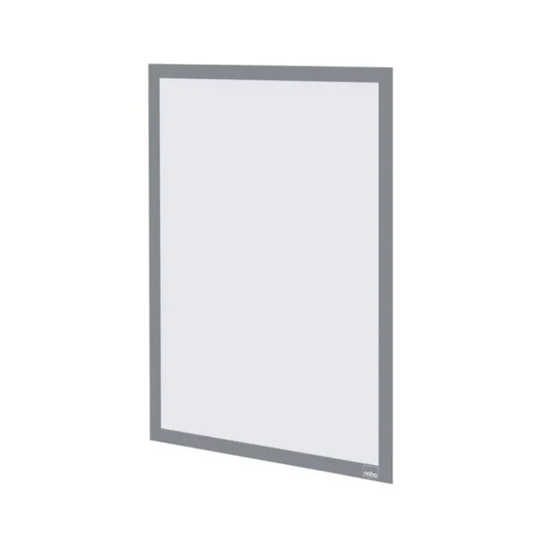 MARCO PORTA ANUNCIOS NOBO DIN A3 MARCO MAGNETICO AUTOADHESIVO COLOR PLATA PACK DE 2 UNIDADES