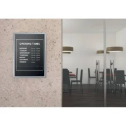 MARCO PORTA ANUNCIOS NOBO IMPRESSION PRO DIN A4 MARCO DE CLIP ALUMINIO 235X13X325 MM