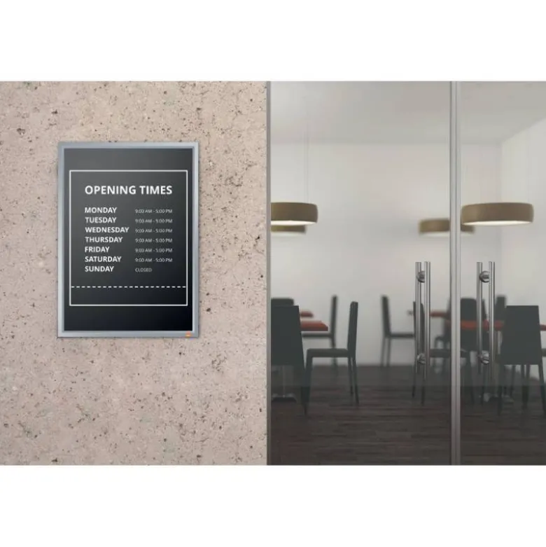 MARCO PORTA ANUNCIOS NOBO IMPRESSION PRO DIN A4 MARCO DE CLIP ALUMINIO 235X13X325 MM