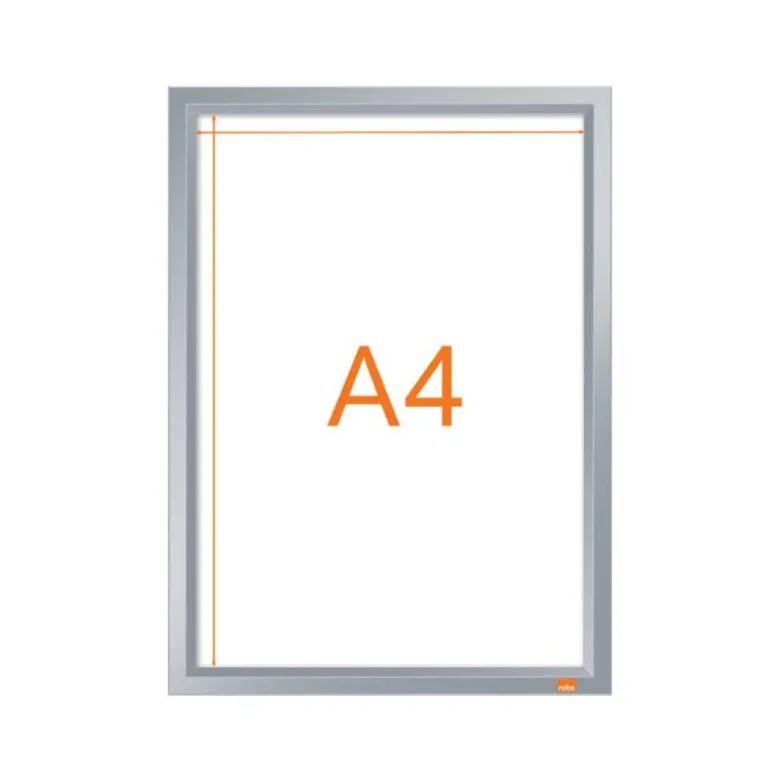 MARCO PORTA ANUNCIOS NOBO IMPRESSION PRO DIN A4 MARCO DE CLIP ALUMINIO 235X13X325 MM