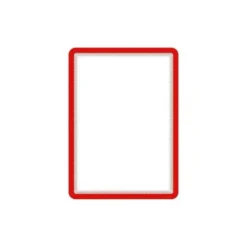 Marco Tarifold Din A4 adhesivo color rojo pack de 2