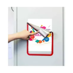 Marco Tarifold Din A4 magnetico color rojo pack de 2