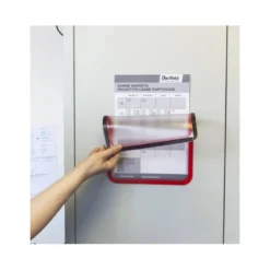 Marco Tarifold Din A4 magnetico color rojo pack de 2