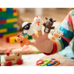 MARIONETAS DE DEDOS IMAGINOVO TINY TALES PVC GRANJA BLISTER DE 5 UNIDADES SURTIDAS