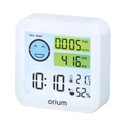 MEDIDOR DE AIRE ORIUM QUAELIS 20 MEDIDOR DE C02 Y COV SUPERFICIE 30 M2 PANTALLA LCD COLOR BLANCO 64X56 MM