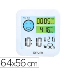 MEDIDOR DE AIRE ORIUM QUAELIS 20 MEDIDOR DE C02 Y COV SUPERFICIE 30 M2 PANTALLA LCD COLOR BLANCO 64X56 MM