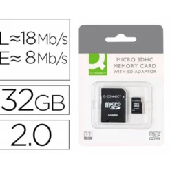 Memoria Flash USB Micro SDHC Q-connect 32 GB