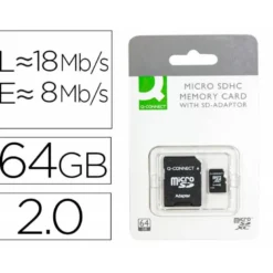 Memoria Flash USB Micro SDHC Q-connect 64 GB