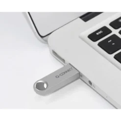 Memoria usb 64 Gb Q-CONNECT 3.0 Flash Premium Plateado