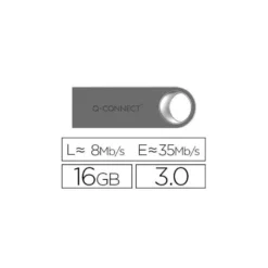 Memoria usb 16 Gb Q-CONNECT 3.0 Flash Premium Plateado