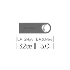 Memoria usb 32 Gb Q-CONNECT 3.0 Flash Premium plateado